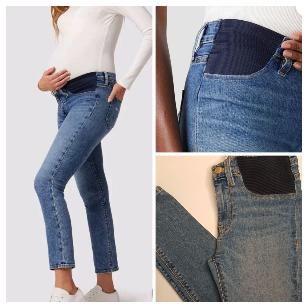 NWT Hudson Sz 25 Nico Maternity Super Skinny Ankle Jeans **Size Up One Full Size